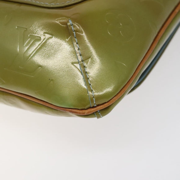 LOUIS VUITTON Monogram Vernis Thompson Street Bag Baby Blue M91009 Auth BD1521