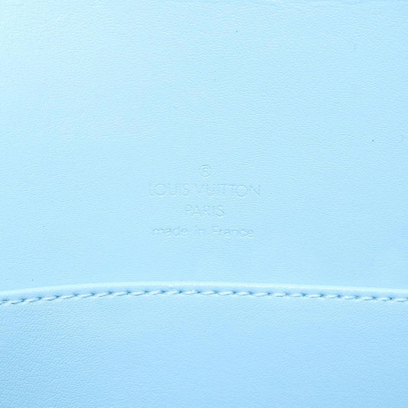 LOUIS VUITTON Monogram Vernis Thompson Street Bag Baby Blue M91009 Auth BD1521