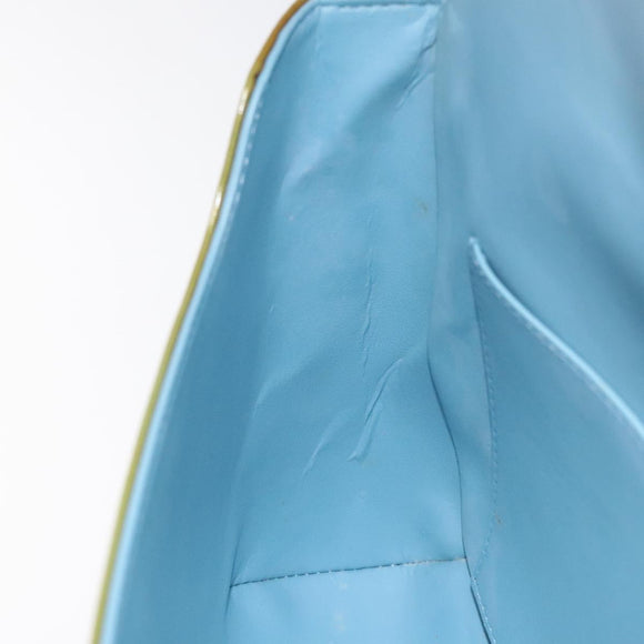 LOUIS VUITTON Monogram Vernis Thompson Street Bag Baby Blue M91009 Auth BD1521