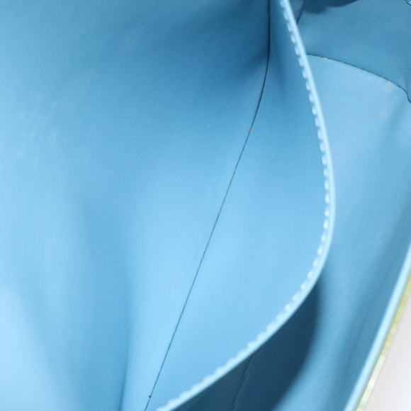 LOUIS VUITTON Monogram Vernis Thompson Street Bag Baby Blue M91009 Auth BD1521