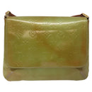 LOUIS VUITTON Monogram Vernis Thompson Street Bag Baby Blue M91009 Auth BD1521-13