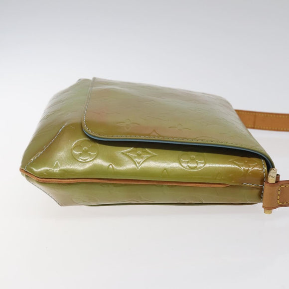 LOUIS VUITTON Monogram Vernis Thompson Street Bag Baby Blue M91009 Auth BD1521