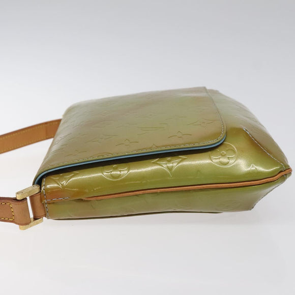 LOUIS VUITTON Monogram Vernis Thompson Street Bag Baby Blue M91009 Auth BD1521