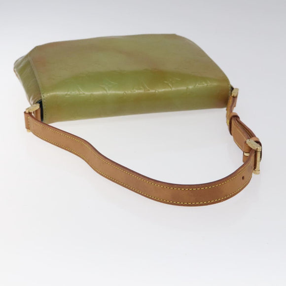 LOUIS VUITTON Monogram Vernis Thompson Street Bag Baby Blue M91009 Auth BD1521