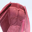 BURBERRY Nova Check Hand Bag Canvas Beige Bordeaux gold Auth BD1527-20