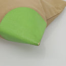 PRADA Tote Bag Canvas Beige Silver Auth BD1531-9