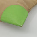 PRADA Tote Bag Canvas Beige Silver Auth BD1531-15