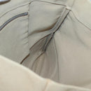 PRADA Tote Bag Canvas Beige Silver Auth BD1531-19
