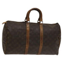 LOUIS VUITTON Monogram Keepall 45 Boston Bag M41428 LV Auth BD1542-1