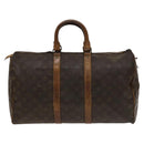 LOUIS VUITTON Monogram Keepall 45 Boston Bag M41428 LV Auth BD1542-2