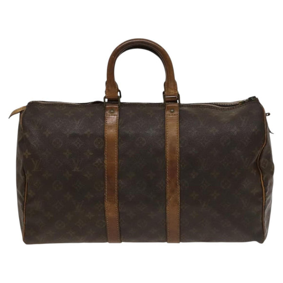 LOUIS VUITTON Monogram Keepall 45 Boston Bag M41428 LV Auth BD1542