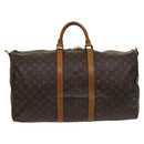 LOUIS VUITTON Monogram Keepall Bandouliere 55 Boston Bag M41414 LV Auth BD1543-2