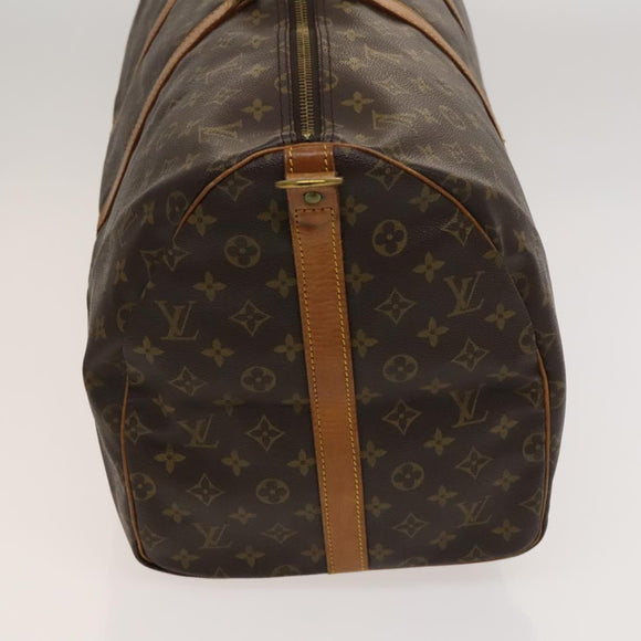LOUIS VUITTON Monogram Keepall Bandouliere 55 Boston Bag M41414 LV Auth BD1543
