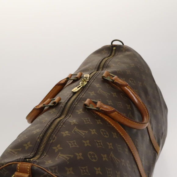 LOUIS VUITTON Monogram Keepall Bandouliere 55 Boston Bag M41414 LV Auth BD1543