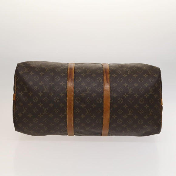 LOUIS VUITTON Monogram Keepall Bandouliere 55 Boston Bag M41414 LV Auth BD1543