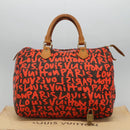 LOUIS VUITTON Monogram Graffiti Speedy 30 Hand Bag Orange M93705 LV Auth BD154AM-12
