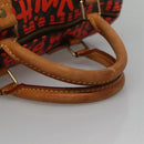 LOUIS VUITTON Monogram Graffiti Speedy 30 Hand Bag Orange M93705 LV Auth BD154M-7