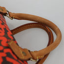 LOUIS VUITTON Monogram Graffiti Speedy 30 Hand Bag Orange M93705 LV Auth BD154M-14