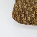 Christian Dior Trotter Canvas Shoulder Bag Brown Gold Auth BD1551-10