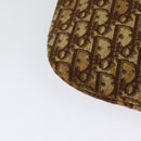 Christian Dior Trotter Canvas Shoulder Bag Brown Gold Auth BD1551-12