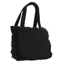 CHANEL Hand Bag Mouton Black CC Auth BD1553-1