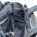 CHANEL Hand Bag Mouton Black CC Auth BD1553-18