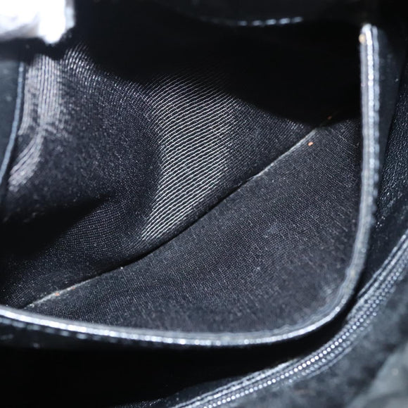 CHANEL Hand Bag Mouton Black CC Auth BD1553