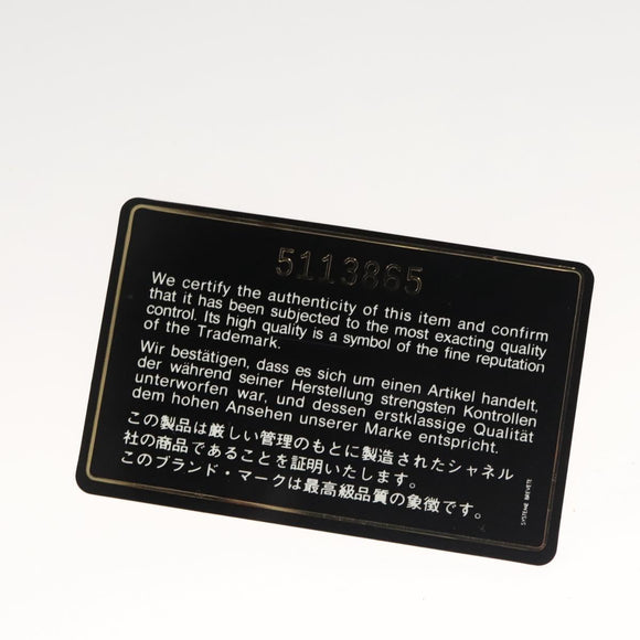 CHANEL Hand Bag Mouton Black CC Auth BD1553