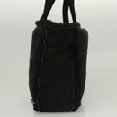 CHANEL Hand Bag Mouton Black CC Auth BD1553-4