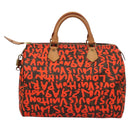 LOUIS VUITTON Monogram Graffiti Speedy 30 Hand Bag Orange M93705 Auth BD1557AM-2