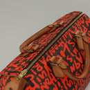 LOUIS VUITTON Monogram Graffiti Speedy 30 Hand Bag Orange M93705 Auth BD1557AM-6