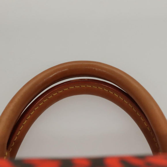 LOUIS VUITTON Monogram Graffiti Speedy 30 Hand Bag Orange M93705 Auth BD1557AM