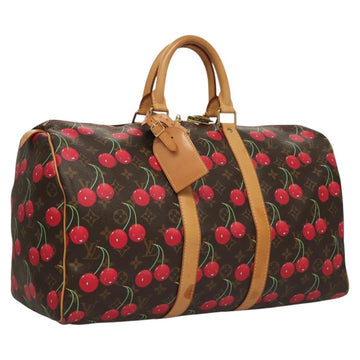 LOUIS VUITTON Monogram Cherry Keepall 45 Boston Bag M95011 LV Auth BD1558AM