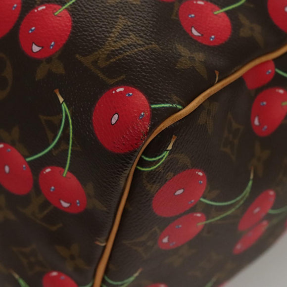 LOUIS VUITTON Monogram Cherry Keepall 45 Boston Bag M95011 LV Auth BD1558SAM