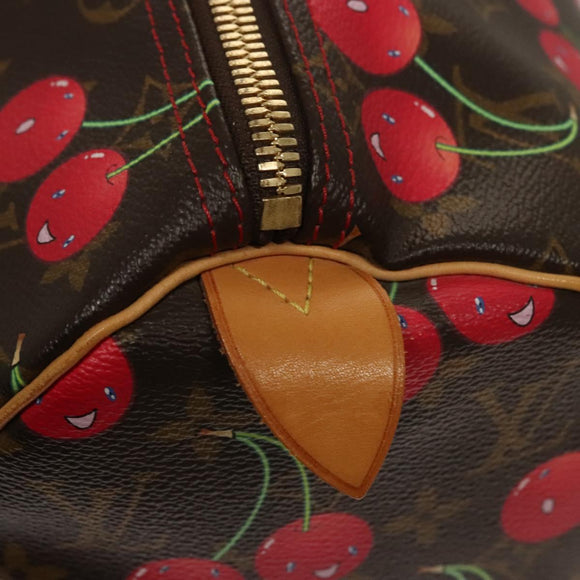 LOUIS VUITTON Monogram Cherry Keepall 45 Boston Bag M95011 LV Auth BD1558AM