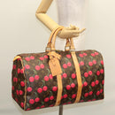 LOUIS VUITTON Monogram Cherry Keepall 45 Boston Bag M95011 LV Auth BD1558SAM-23