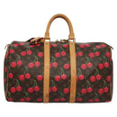 LOUIS VUITTON Monogram Cherry Keepall 45 Boston Bag M95011 LV Auth BD1558SAM-13