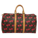 LOUIS VUITTON Monogram Cherry Keepall 45 Boston Bag M95011 LV Auth BD1558SAM-2