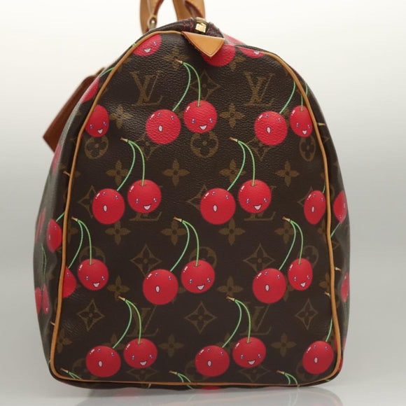 LOUIS VUITTON Monogram Cherry Keepall 45 Boston Bag M95011 LV Auth BD1558SAM