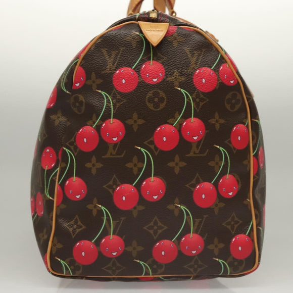 LOUIS VUITTON Monogram Cherry Keepall 45 Boston Bag M95011 LV Auth BD1558AM