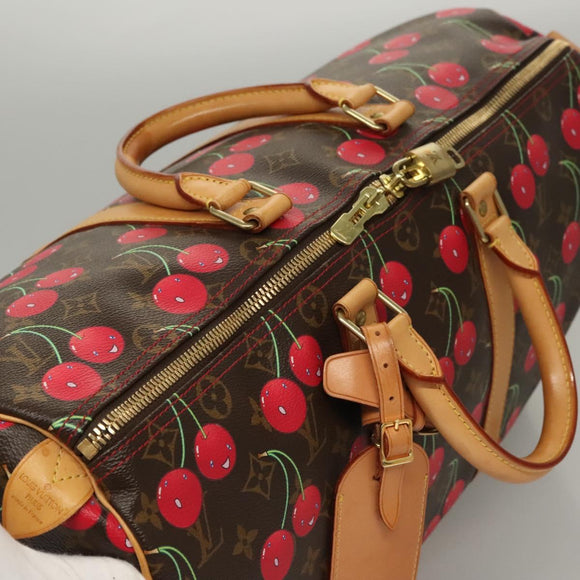 LOUIS VUITTON Monogram Cherry Keepall 45 Boston Bag M95011 LV Auth BD1558AM