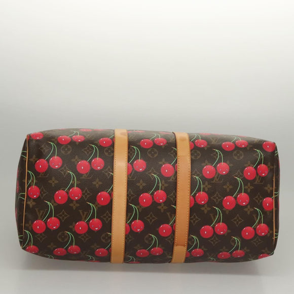 LOUIS VUITTON Monogram Cherry Keepall 45 Boston Bag M95011 LV Auth BD1558AM