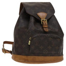 LOUIS VUITTON Monogram Montsouris MM Backpack M51136 LV Auth BD156-1