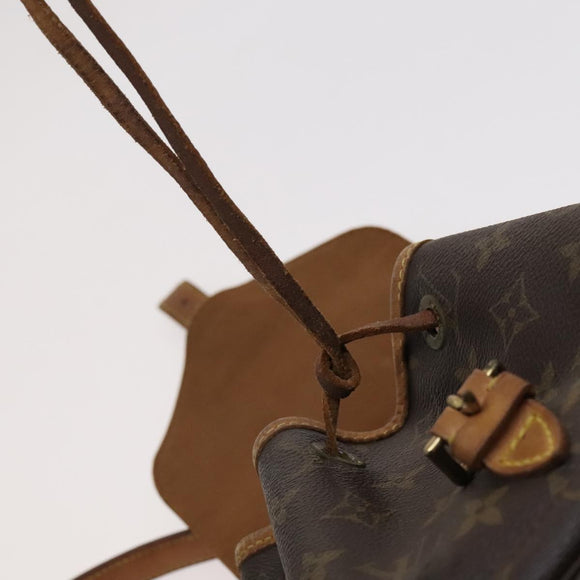 LOUIS VUITTON Monogram Montsouris MM Backpack M51136 LV Auth BD156
