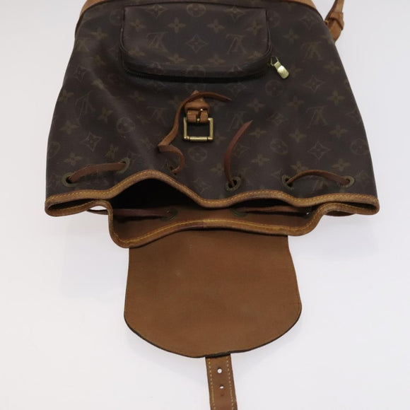 LOUIS VUITTON Monogram Montsouris MM Backpack M51136 LV Auth BD156
