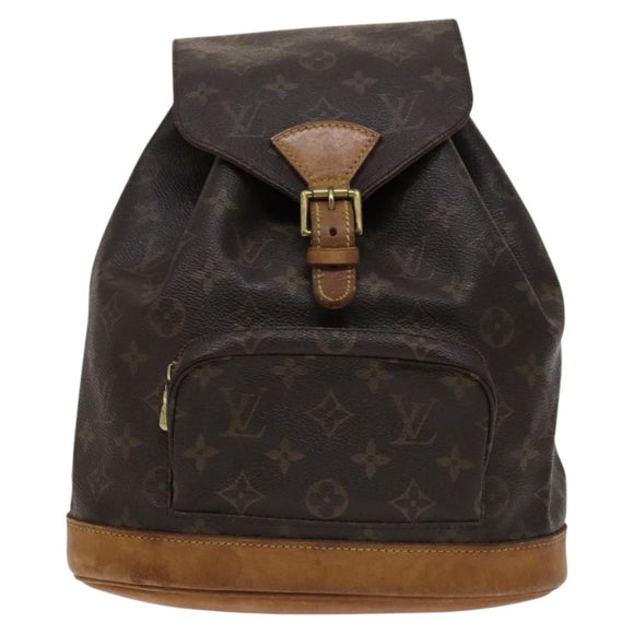 LOUIS VUITTON Monogram Montsouris MM Backpack M51136 LV Auth BD156