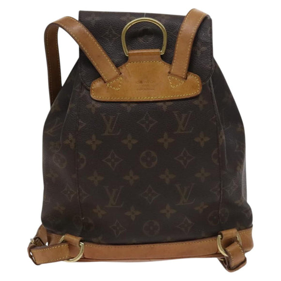 LOUIS VUITTON Monogram Montsouris MM Backpack M51136 LV Auth BD156