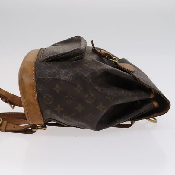 LOUIS VUITTON Monogram Montsouris MM Backpack M51136 LV Auth BD156