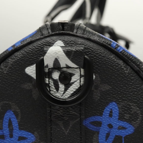 LOUIS VUITTON Monogram Eclipse Keepall Bandouliere 50 Bag M21384 Auth BD1566SM