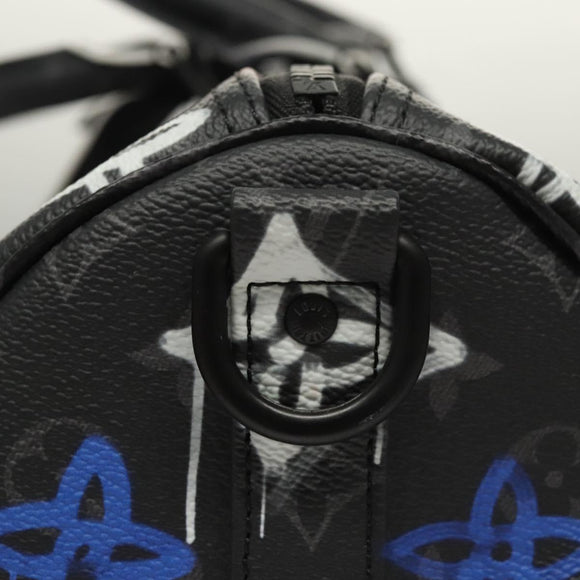 LOUIS VUITTON Monogram Eclipse Keepall Bandouliere 50 Bag M21384 Auth BD1566SM